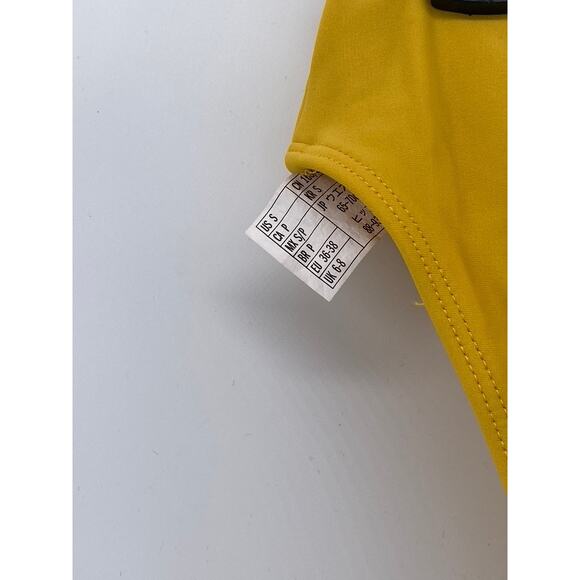 FOREVER 21 Women's Mustard Yellow Strappy Medium Coverage Bikini Bottom SZ S - Picture 4 of 9